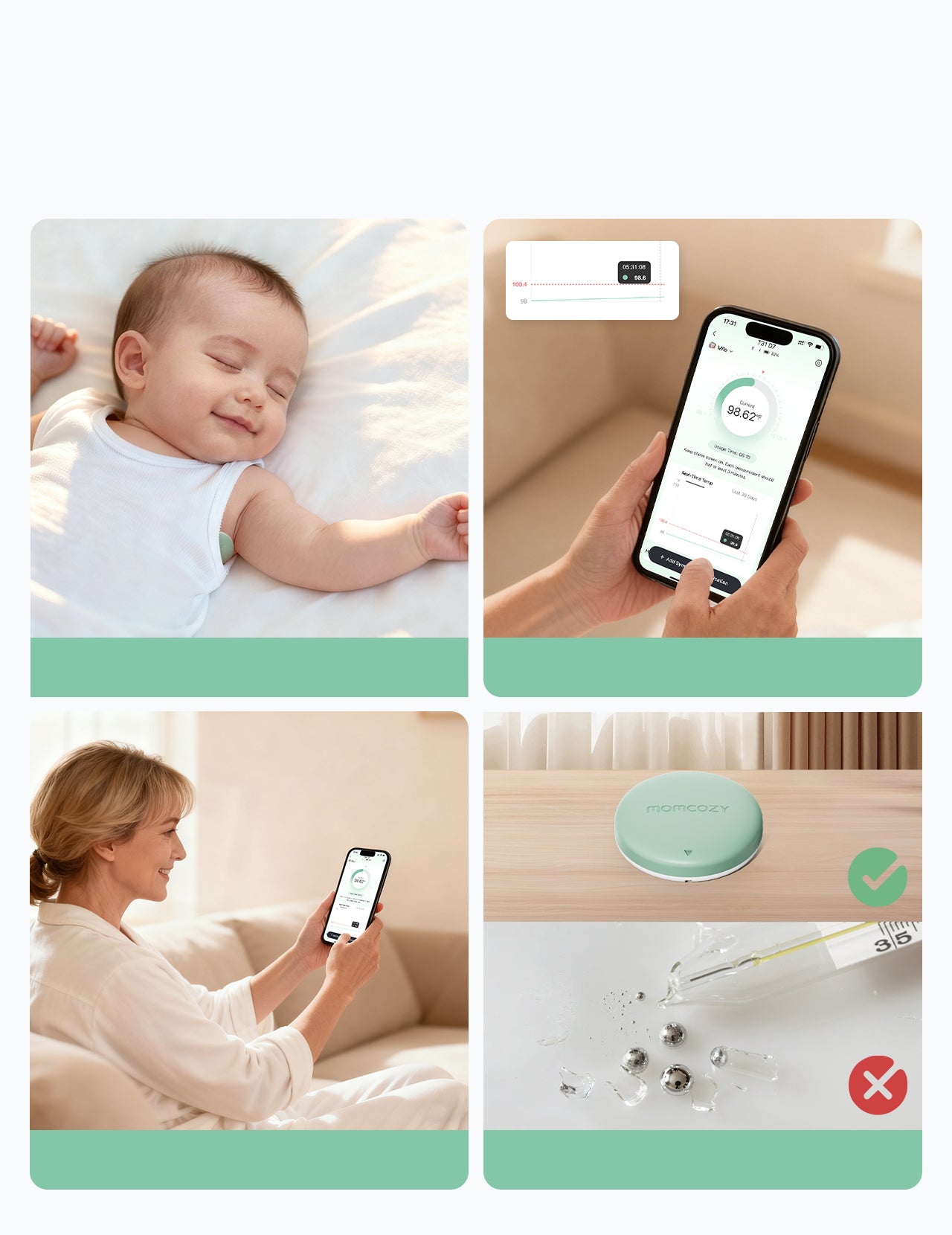 Momcozy Smart Baby termometer