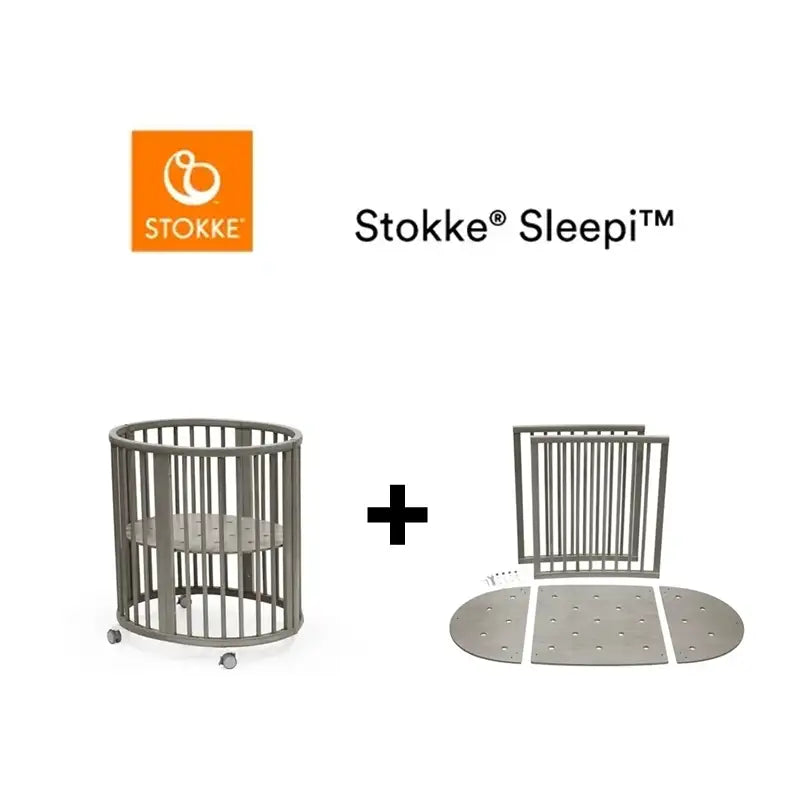 Stokke Sleepi V3 inkl. Forlænger - Grå