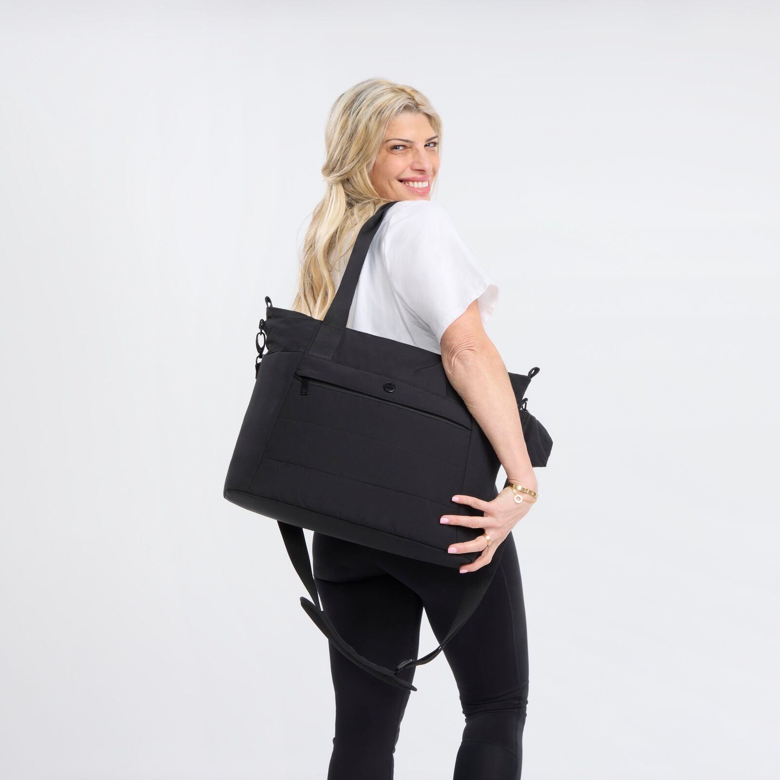 Huggies Tiny Traveler Diaper Tote – Black