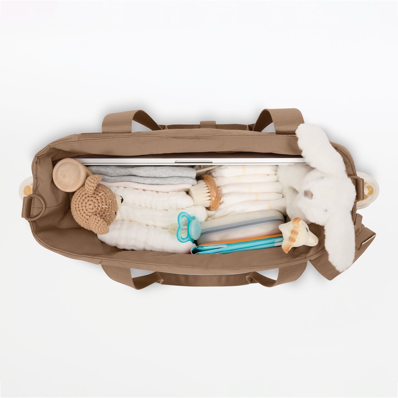 Huggies Tiny Traveler Diaper Tote – Brown Ochre