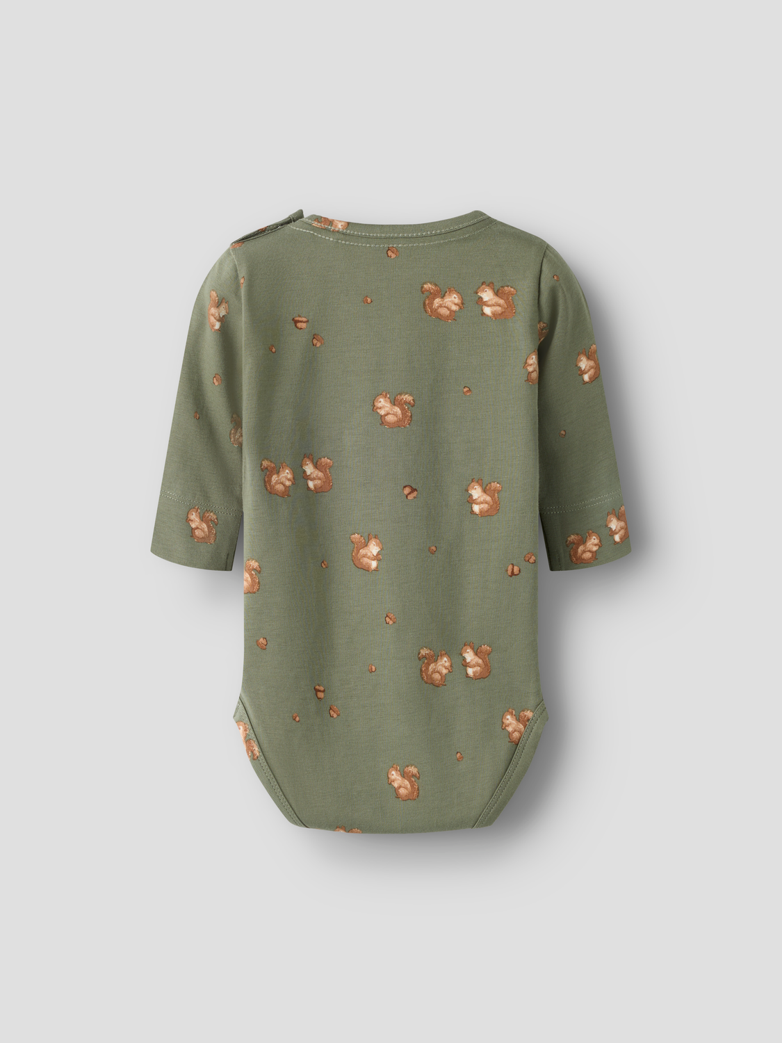 Name It Langærmet body til baby dreng med egern print