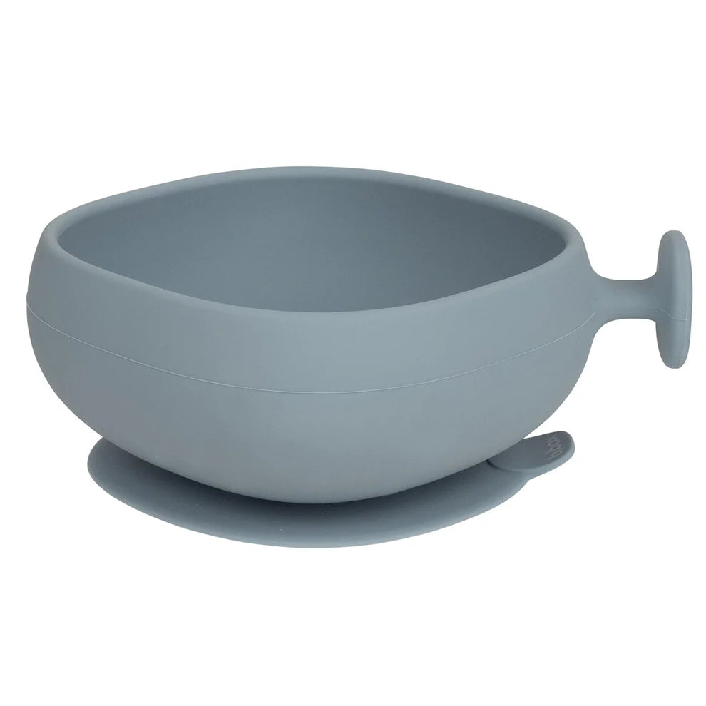 b.box Madskål med låg Silikone - Blå