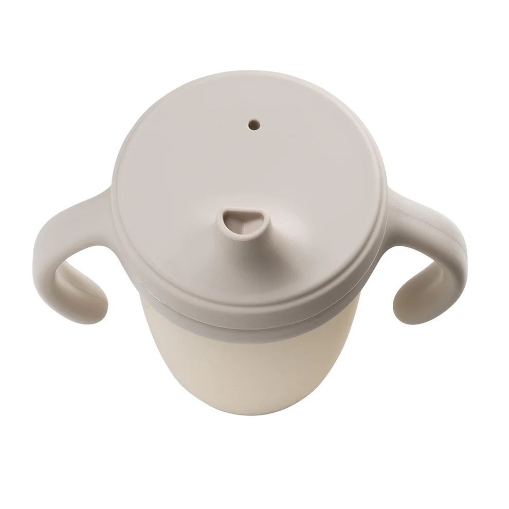 b.box Kop m/drikketud, silikone - Beige