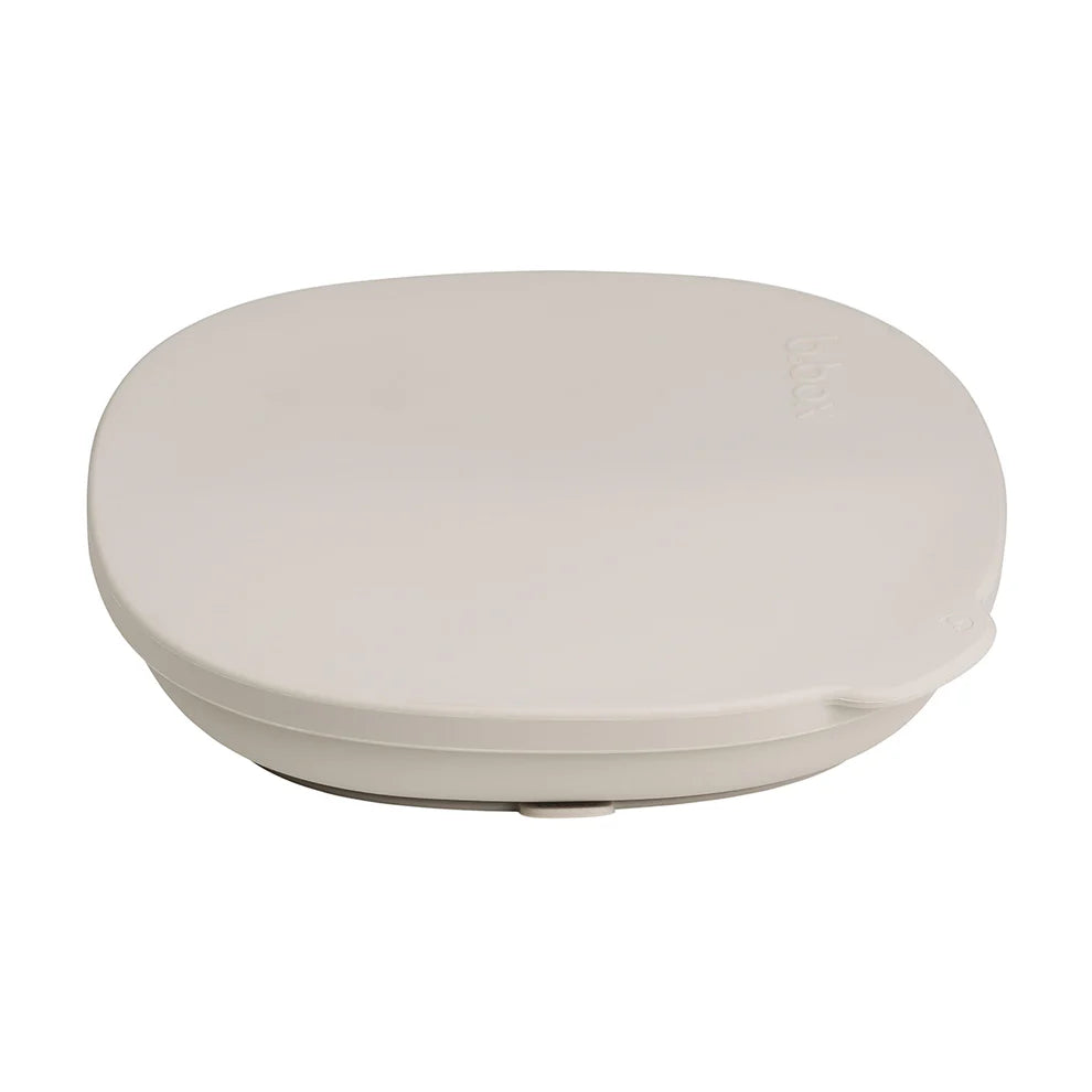 b.box Tallerken m/låg silikone - Beige
