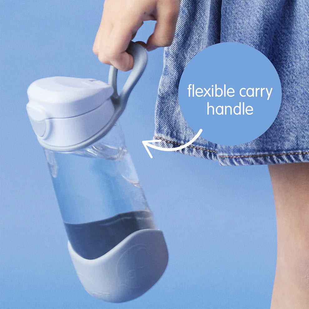 b.box Vandflaske med tud 450ml - Rosa