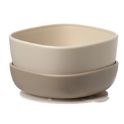 b.box Skål med sugefod, 2-pak - beige