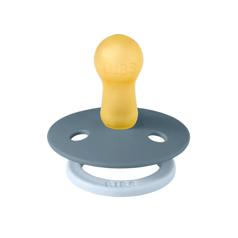 BIBS Studio Colour 2 PACK Fusion Latex Size 1 Baby Blue Petrol mix