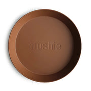 Mushie Rund Tallerken Caramel 2pcs