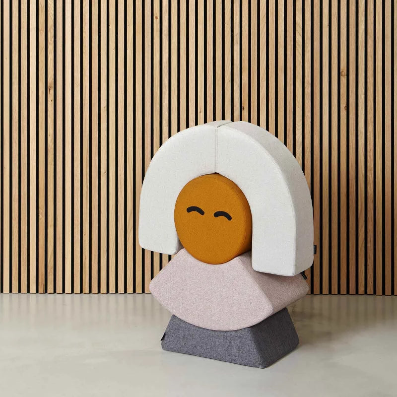 by KlipKlap Mrs. Circle Face - Mustard Brown