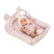 Arias Dukke Elegance 33 cm inkl babynest.