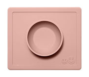 Ezpz dækkeserviet og skål i ét - Happy Bowl - Støvet Rosa