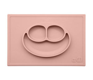 Ezpz dækkeserviet og skål i ét - Happy Mat - Støvet Rosa