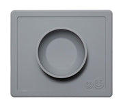 Ezpz dækkeserviet og skål i ét - Happy Bowl - Grå