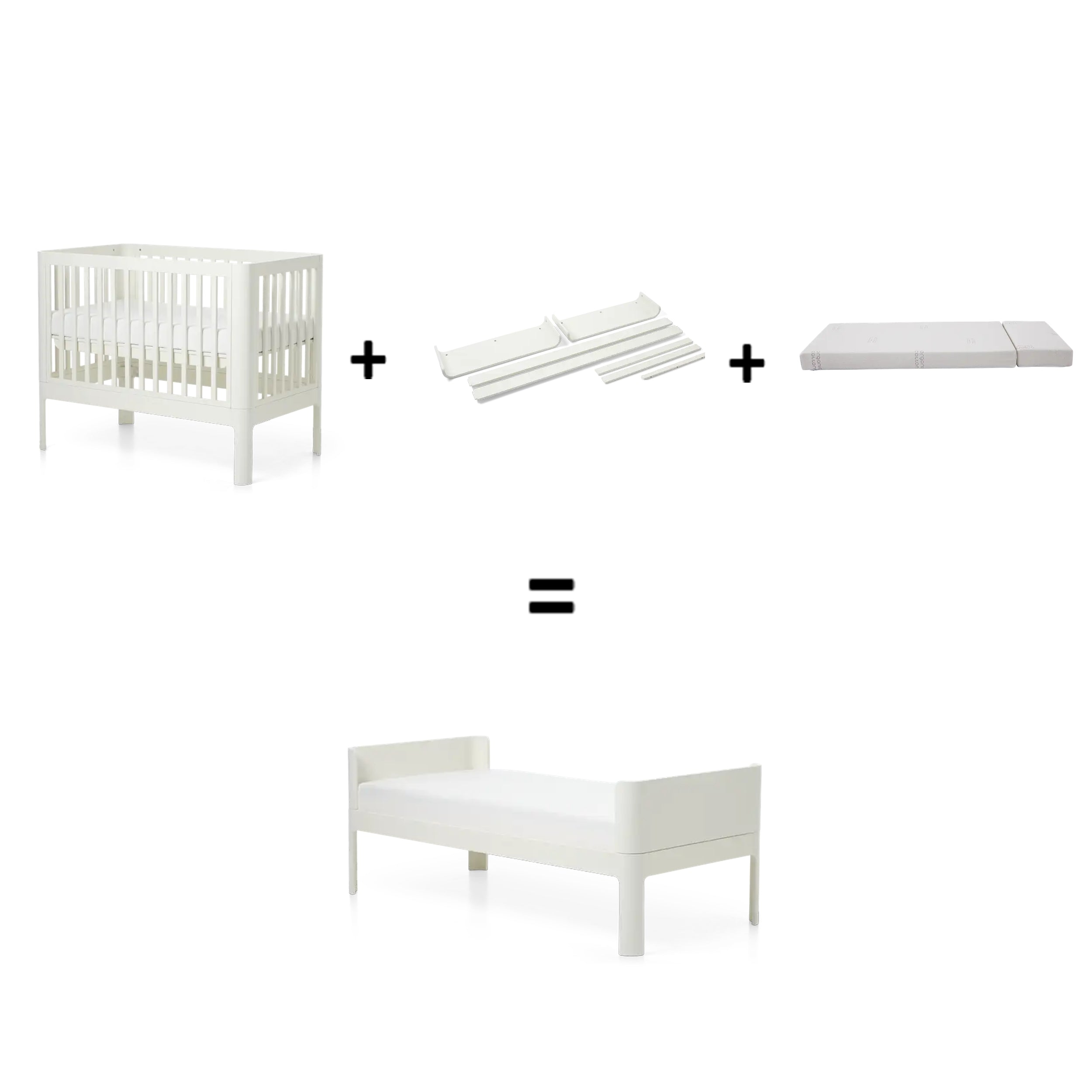 Flexa Nova Trmmeseng inkl. Forlængerstykke & To-Delt Madras