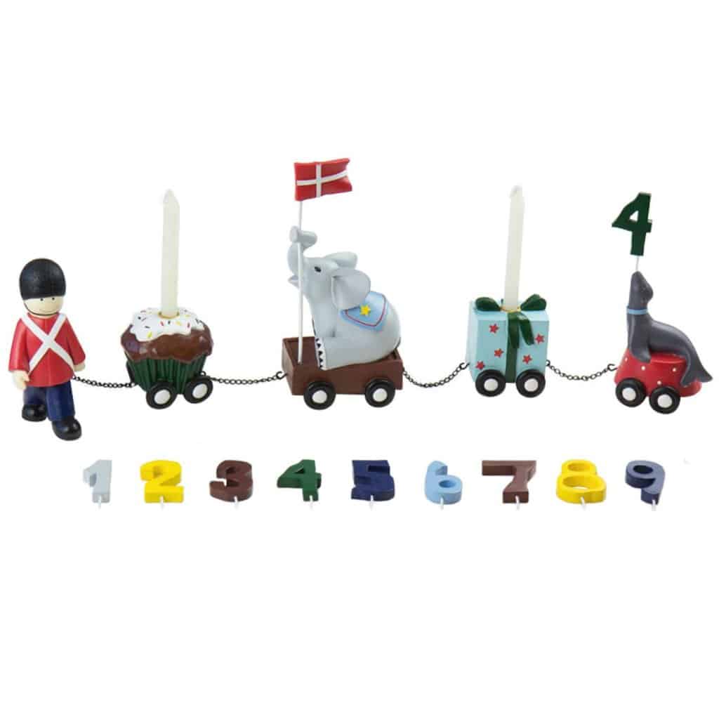 Kids by Friis fødselsdagstog Garder med 9 tal