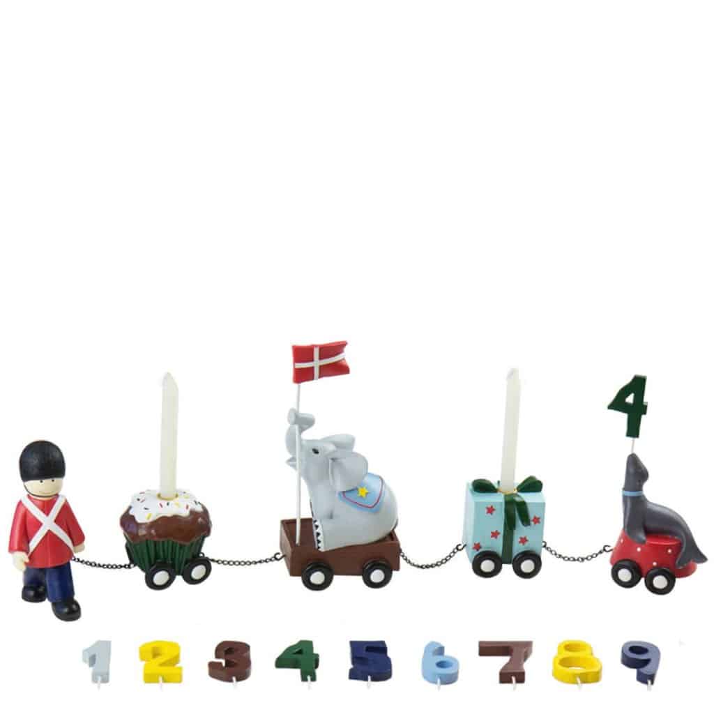 Kids by Friis fødselsdagstog Garder med 9 tal