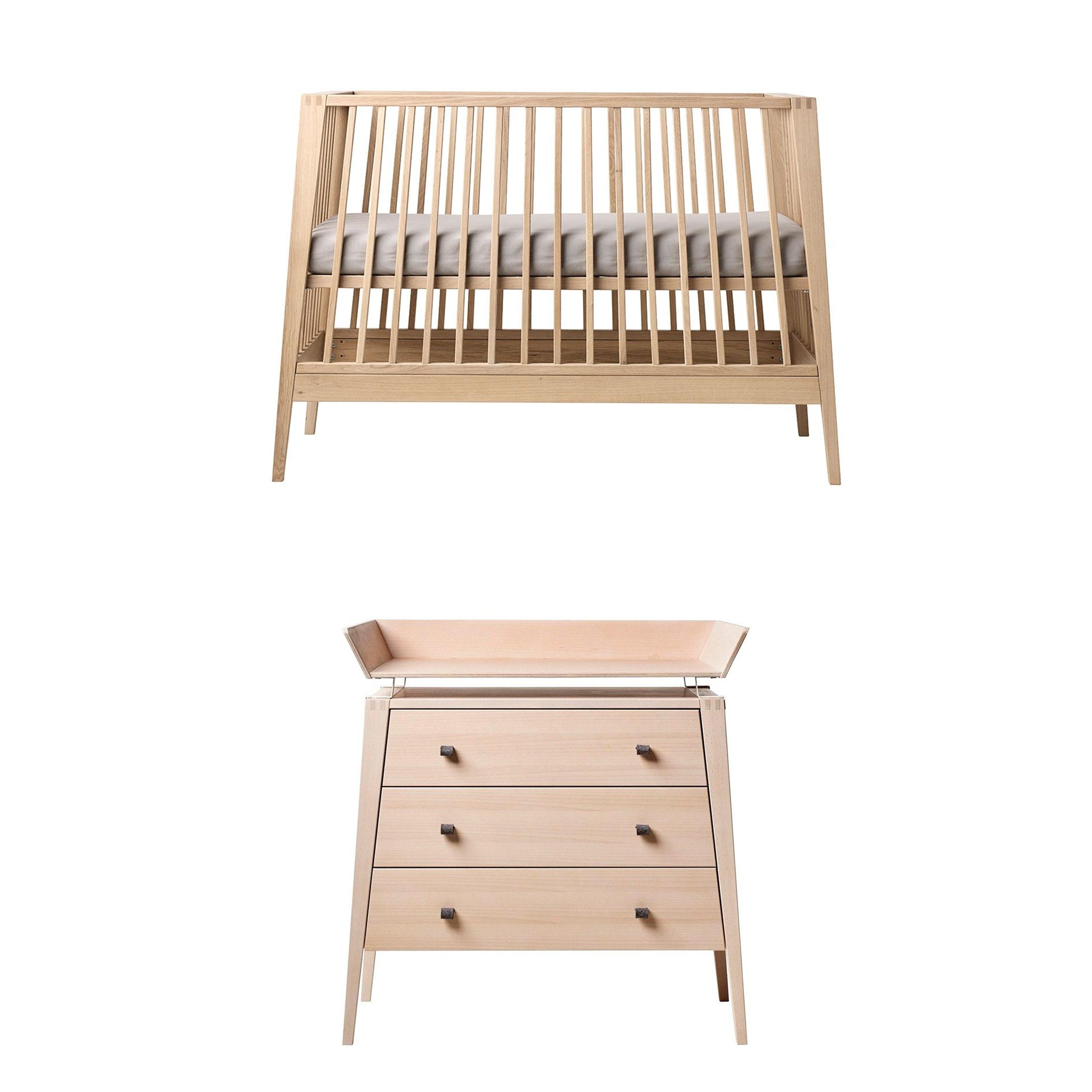 Leander Linea pakke med kommode - Bøg