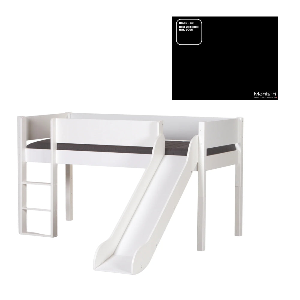 Loke Halvhøjseng med rutsjebane - Flere Farver