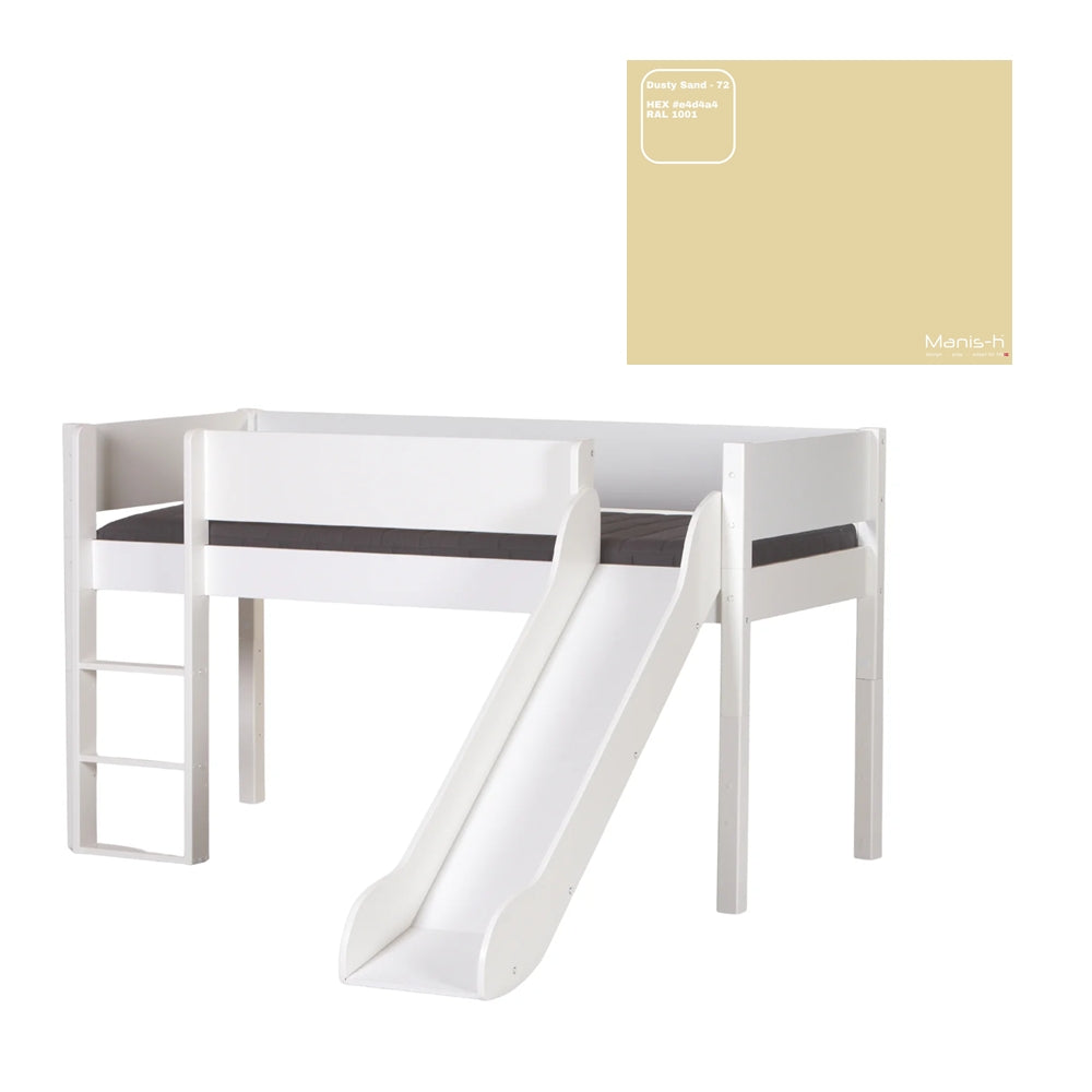 Loke Halvhøjseng med rutsjebane - Flere Farver