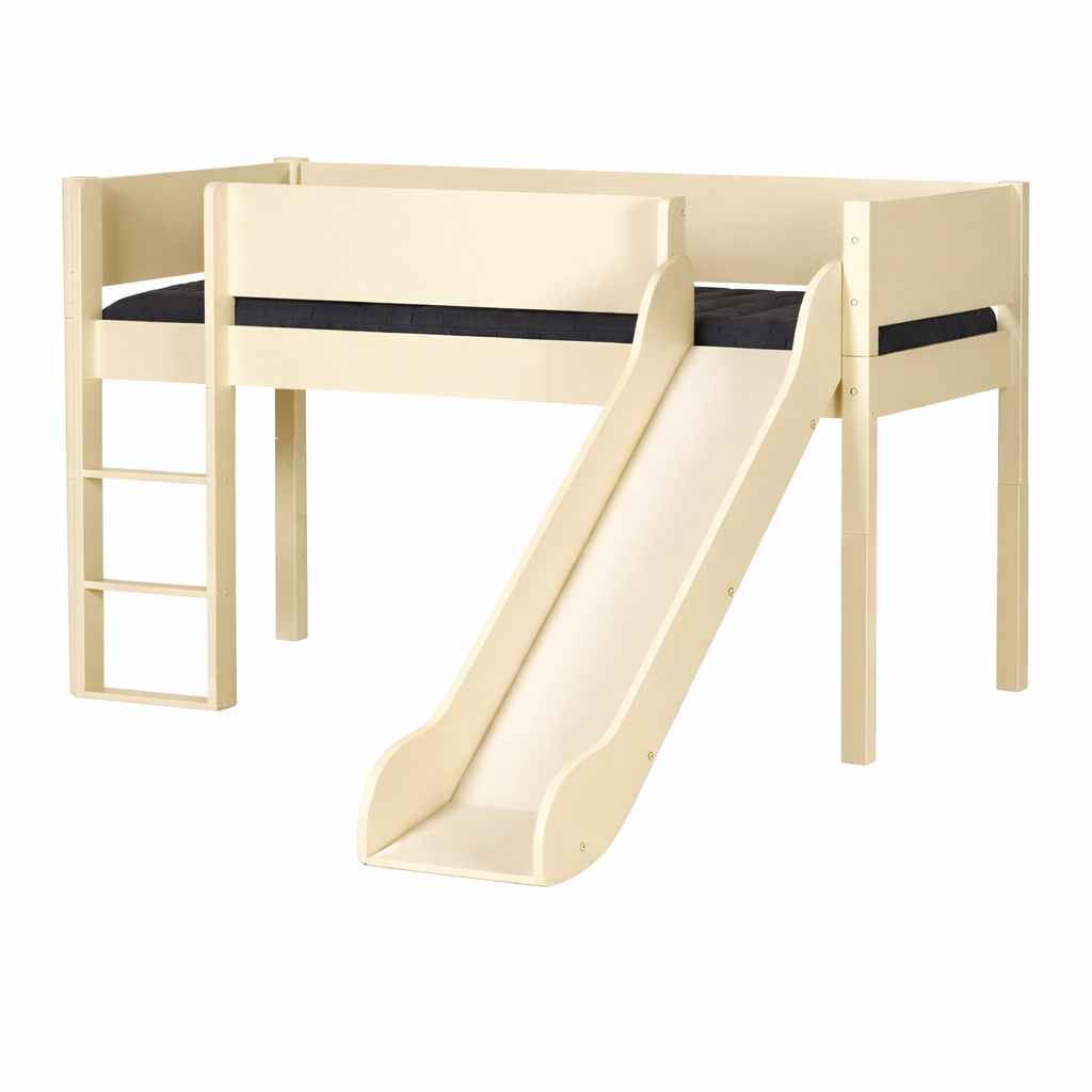 Loke Halvhøjseng med rutsjebane - Flere Farver