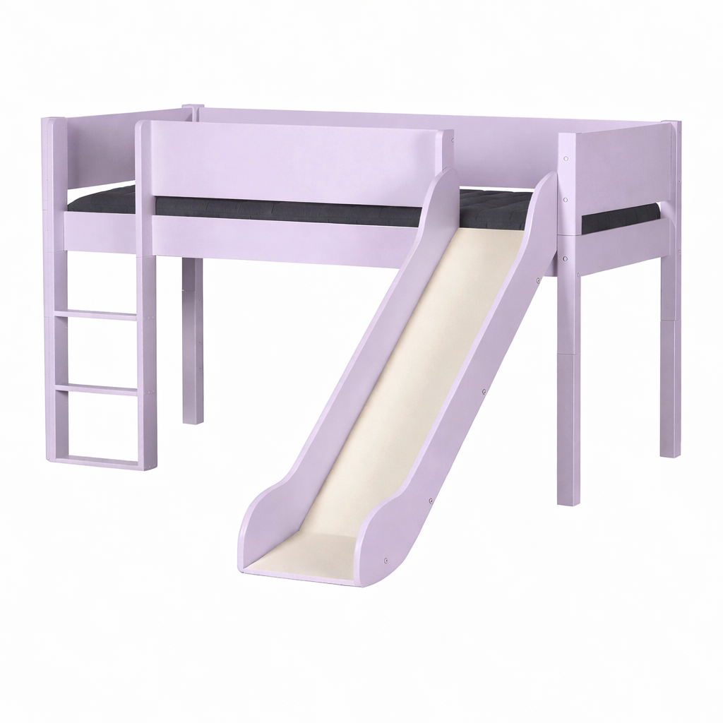 Loke Halvhøjseng med rutsjebane - Flere Farver