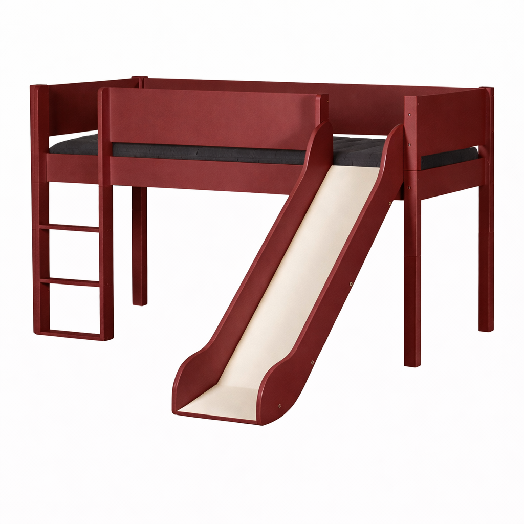 Loke Halvhøjseng med rutsjebane - Flere Farver