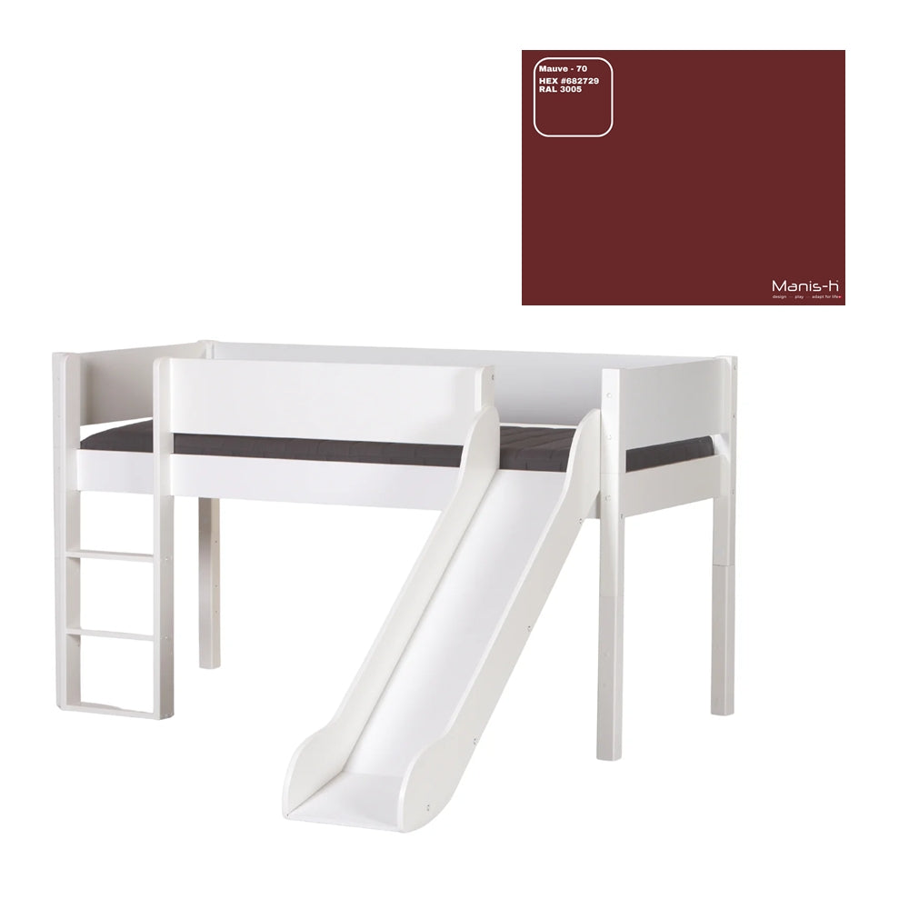 Loke Halvhøjseng med rutsjebane - Flere Farver