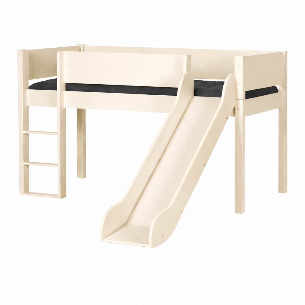 Loke Halvhøjseng med rutsjebane - Flere Farver