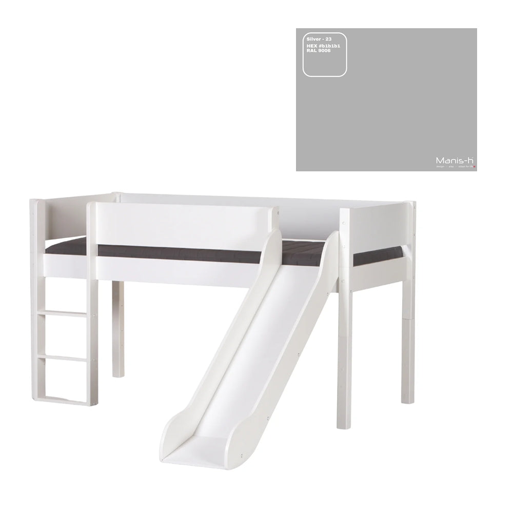 Loke Halvhøjseng med rutsjebane - Flere Farver