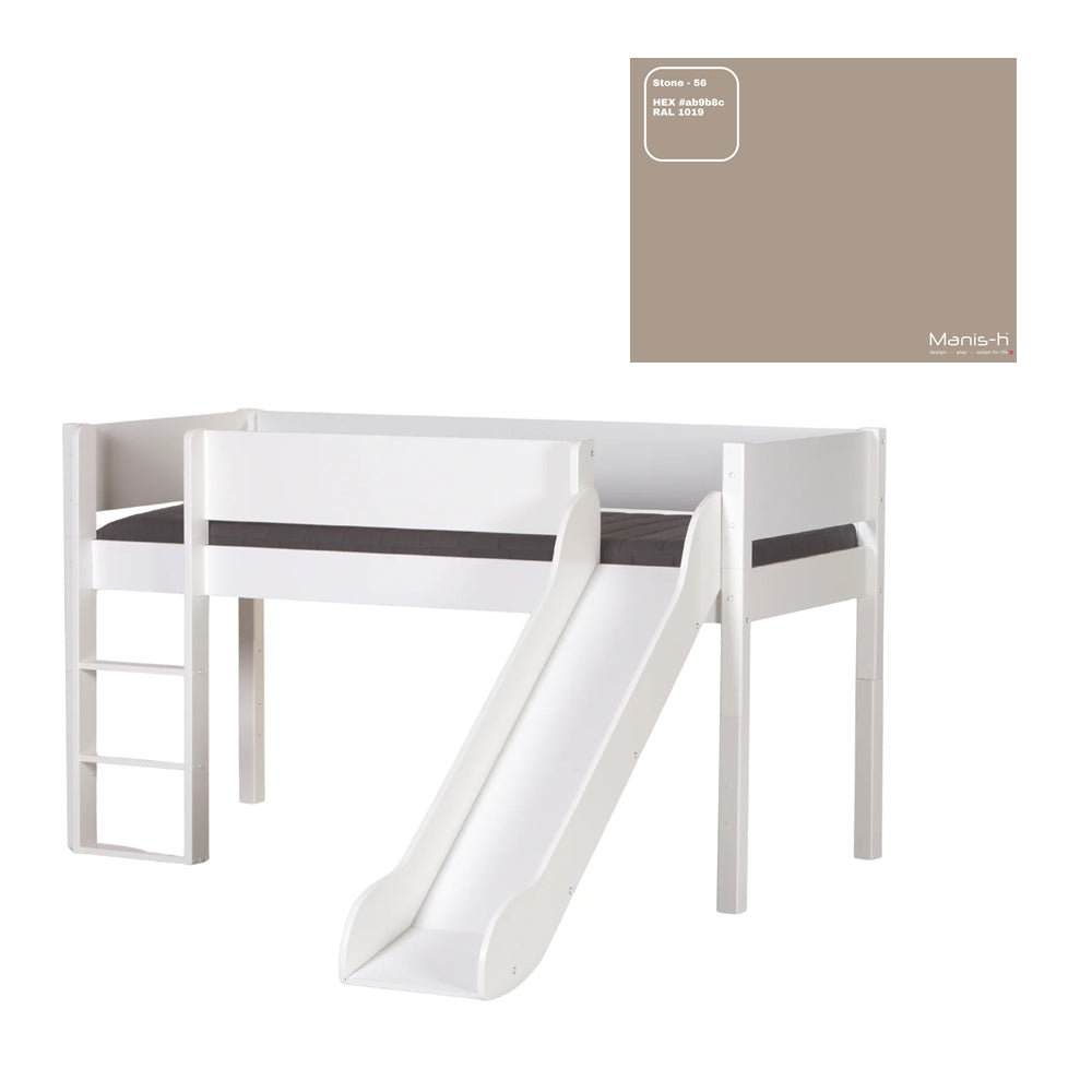 Loke Halvhøjseng med rutsjebane - Flere Farver