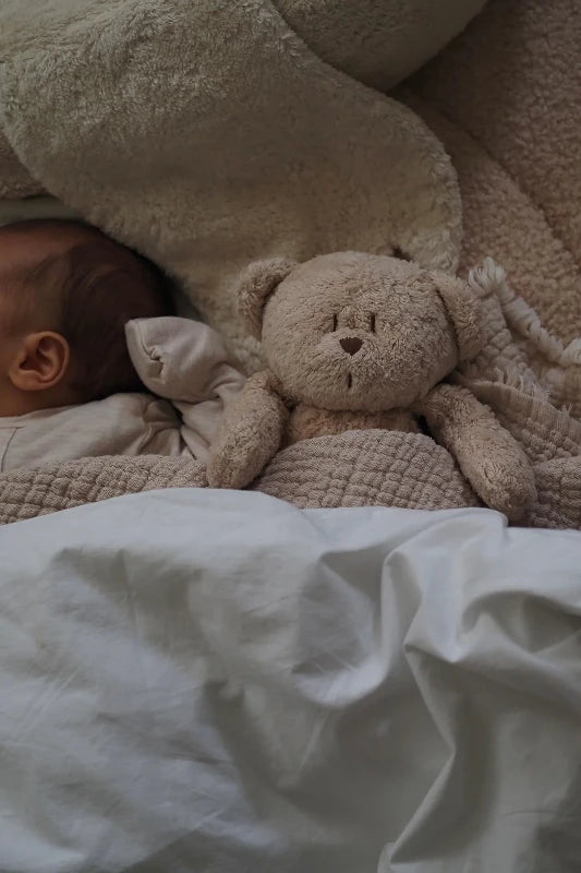 Moonie økologisk brummende bjørn m. Lampe - sand natur