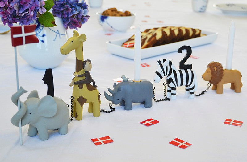 Kids By Friis Fødselsdagstog Med 11 Tal - Safari