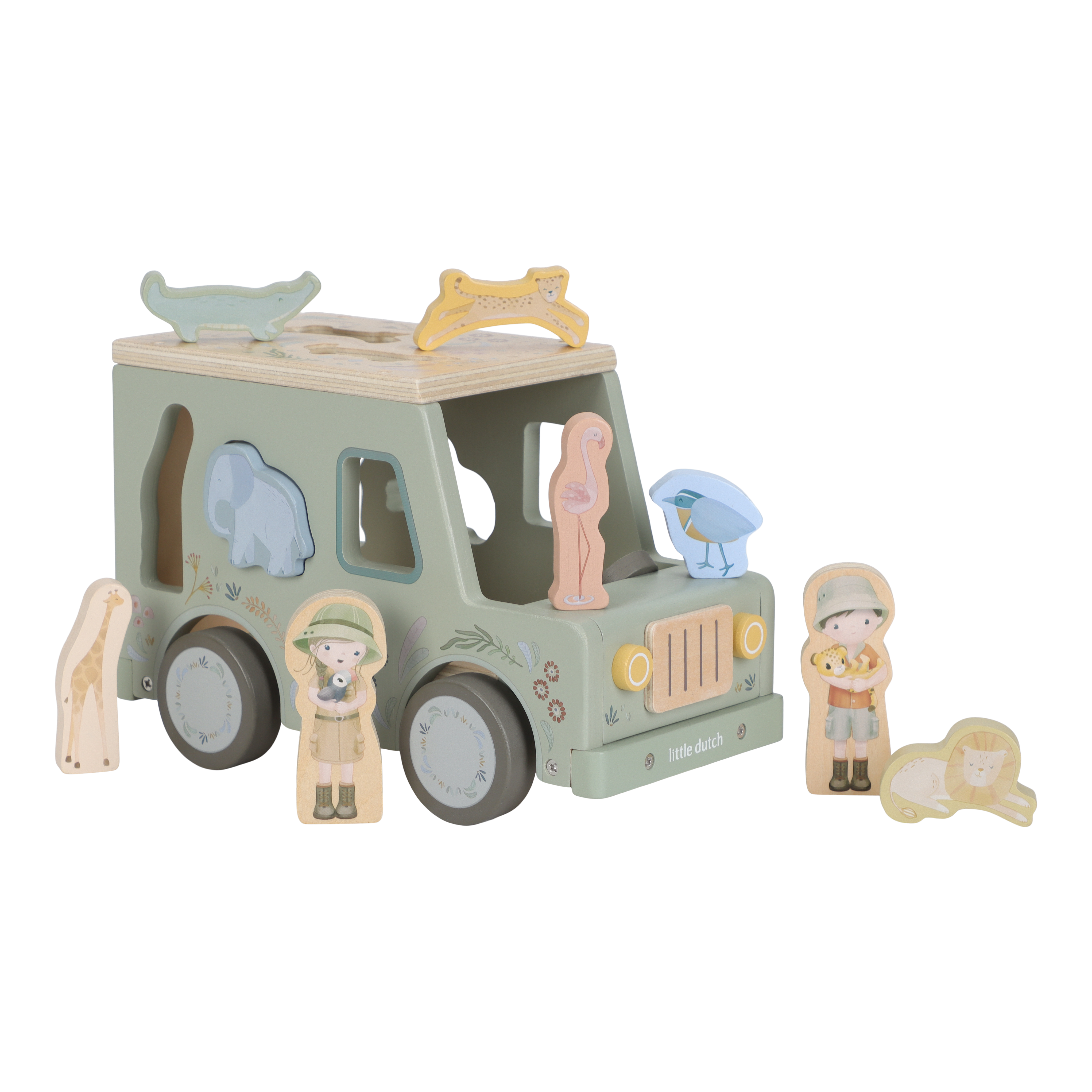 Little Dutch - Puttekasse Bil- Safari Friends