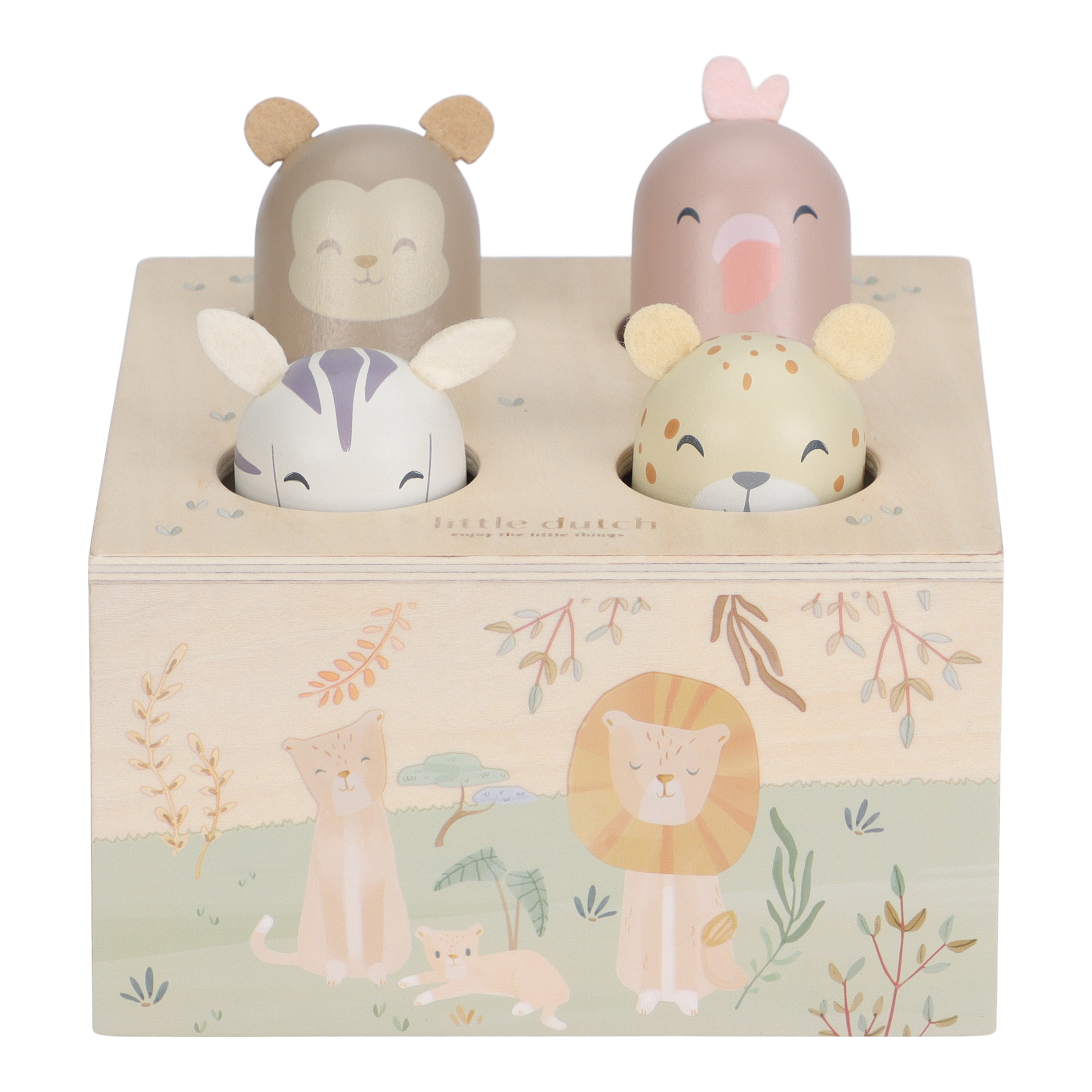 Little Dutch - Pop-up legetøj - Safari Friends