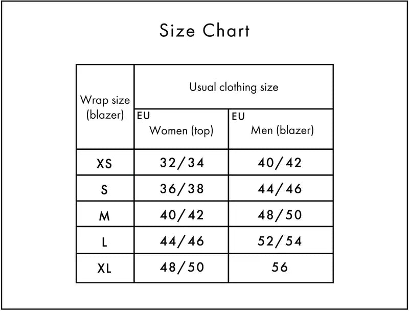 Najell Wrap - Charcoal Black M